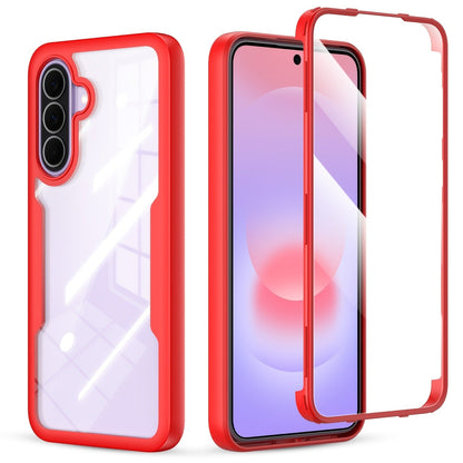 Rugged Samsung Galaxy A-Series Phone Case with Built-In Screen Cover in Four Colors and Six Model Options