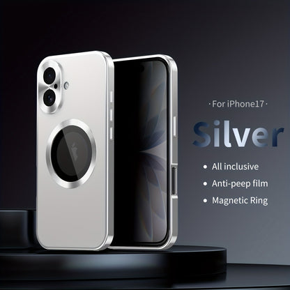 Two-Piece Privacy-Panel Magnetic iPhone Case with Camera Protection in 24 Model and Color Options