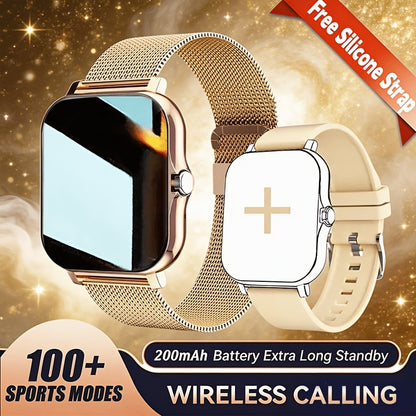 Smartwatch 2-in-1 with Built-In Wireless Earbuds, Calling, Music, Camera and Strap Options