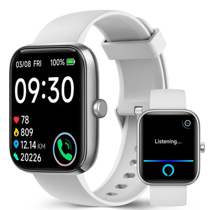 Smartwatch – with Alexa Built-in FAWEIO 1.95" Large Display, Wireless Calling, 100+ Sport Modes, Pedometer Heart Rate Sleep Blood…