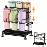 6-grid cup rack with vertical adjustment