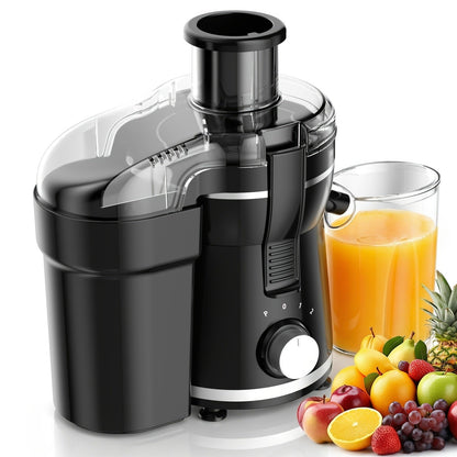500W Centrifugal Juicer Extractor with 3-Inch Feed Chute, Two Speeds, Pulp Bin and Juice Jug