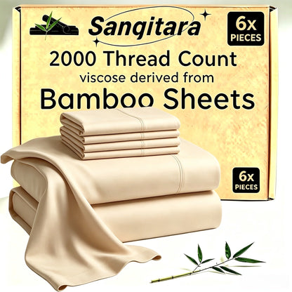 Bamboo-Blend-Style Fitted Sheet in Seven Colors and Twin, Full, Queen or King Checkout Sizes