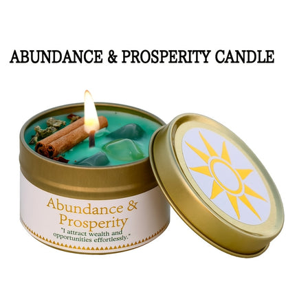 3oz Decorative Tin Candle or Two-Piece Crystal and Guidance Card Set with Multiple Label Pairings