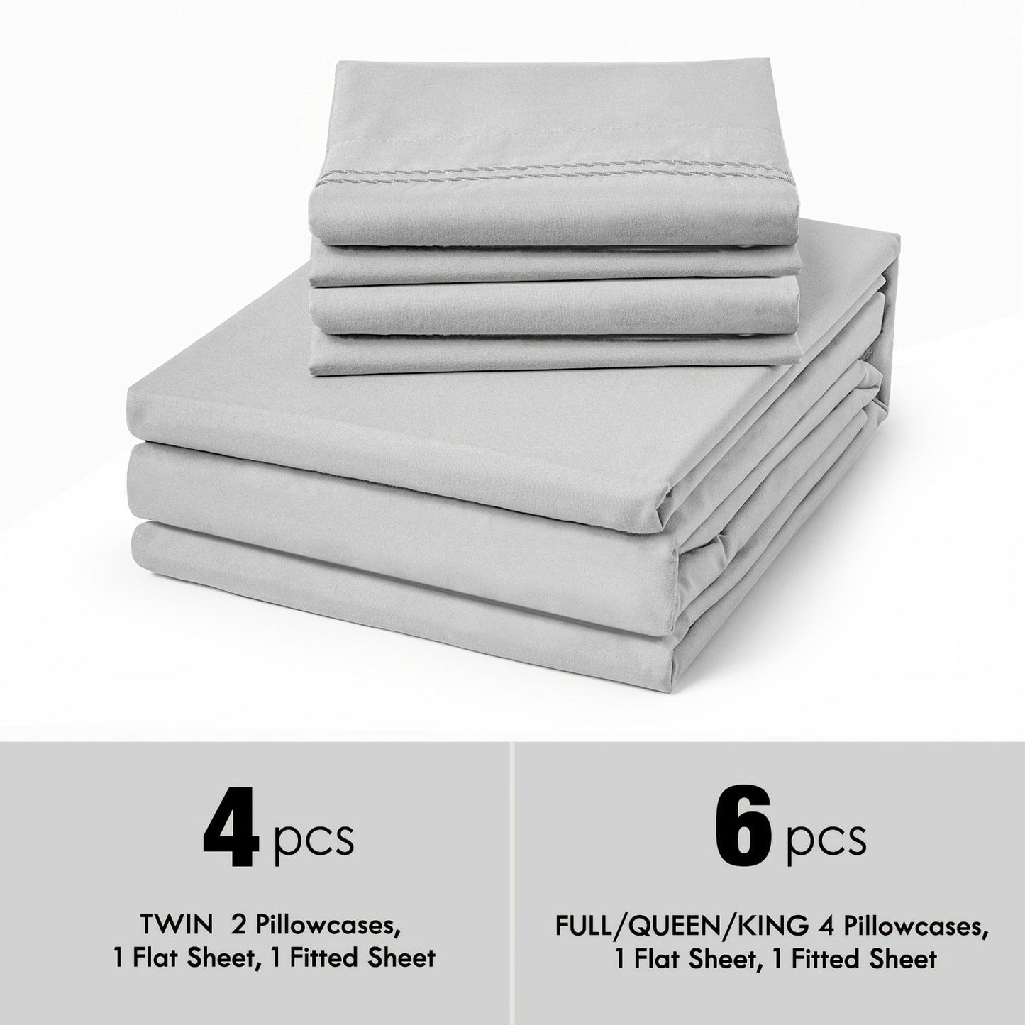 Bed Sheet Set Sanded Polyester Microfiber with 35–39 cm Pocket and Solid or Stripe Pattern Options