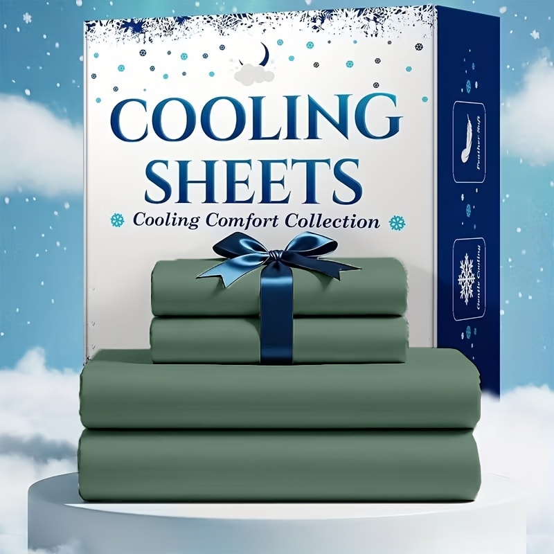 Bed Sheet Set Soft Breathable Cooling Microfiber Fitted & Flat Sheets with Deep Pockets – Wrinkle Free Hotel Luxury Bedding in Multiple Colors & Sizes