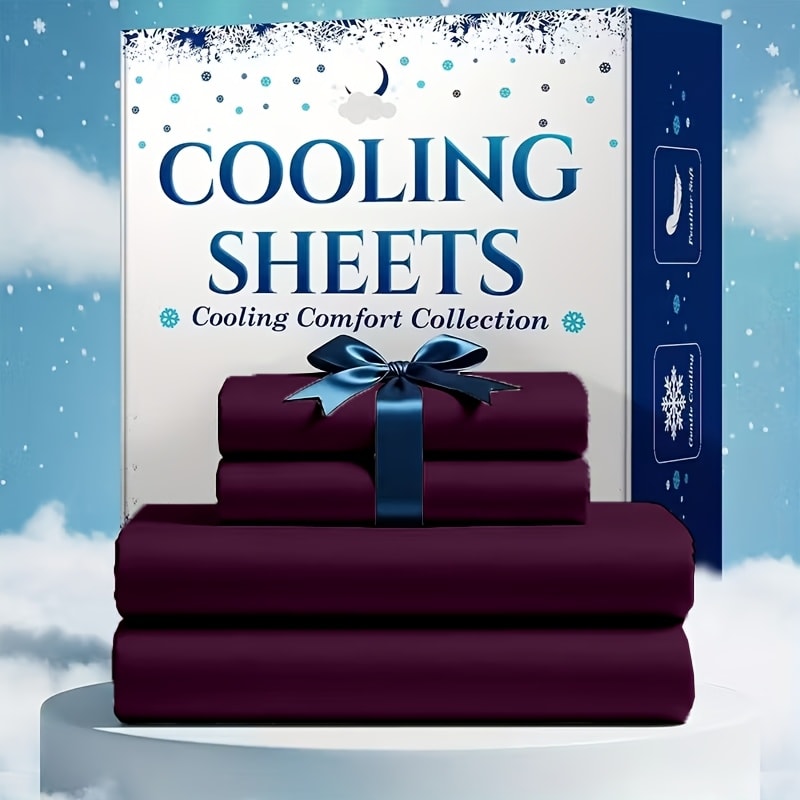 Bed Sheet Set Soft Breathable Cooling Microfiber Fitted & Flat Sheets with Deep Pockets – Wrinkle Free Hotel Luxury Bedding in Multiple Colors & Sizes
