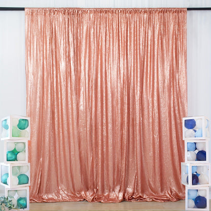 Sequin Backdrop Curtain for Party Wedding - 4x8ft Shimmering Glitter Curtain for Birthday Photo Booth Stage Decoration, Easy Hang, Multi-Color