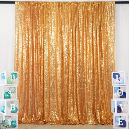 Sequin Backdrop Curtain for Party Wedding - 4x8ft Shimmering Glitter Curtain for Birthday Photo Booth Stage Decoration, Easy Hang, Multi-Color