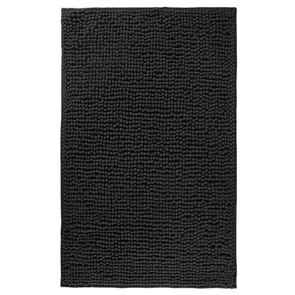 Chenille Bath Rug Extra Thick Soft Absorbent Non-Slip Bathroom Mat Machine Washable, Multiple Sizes & Colors