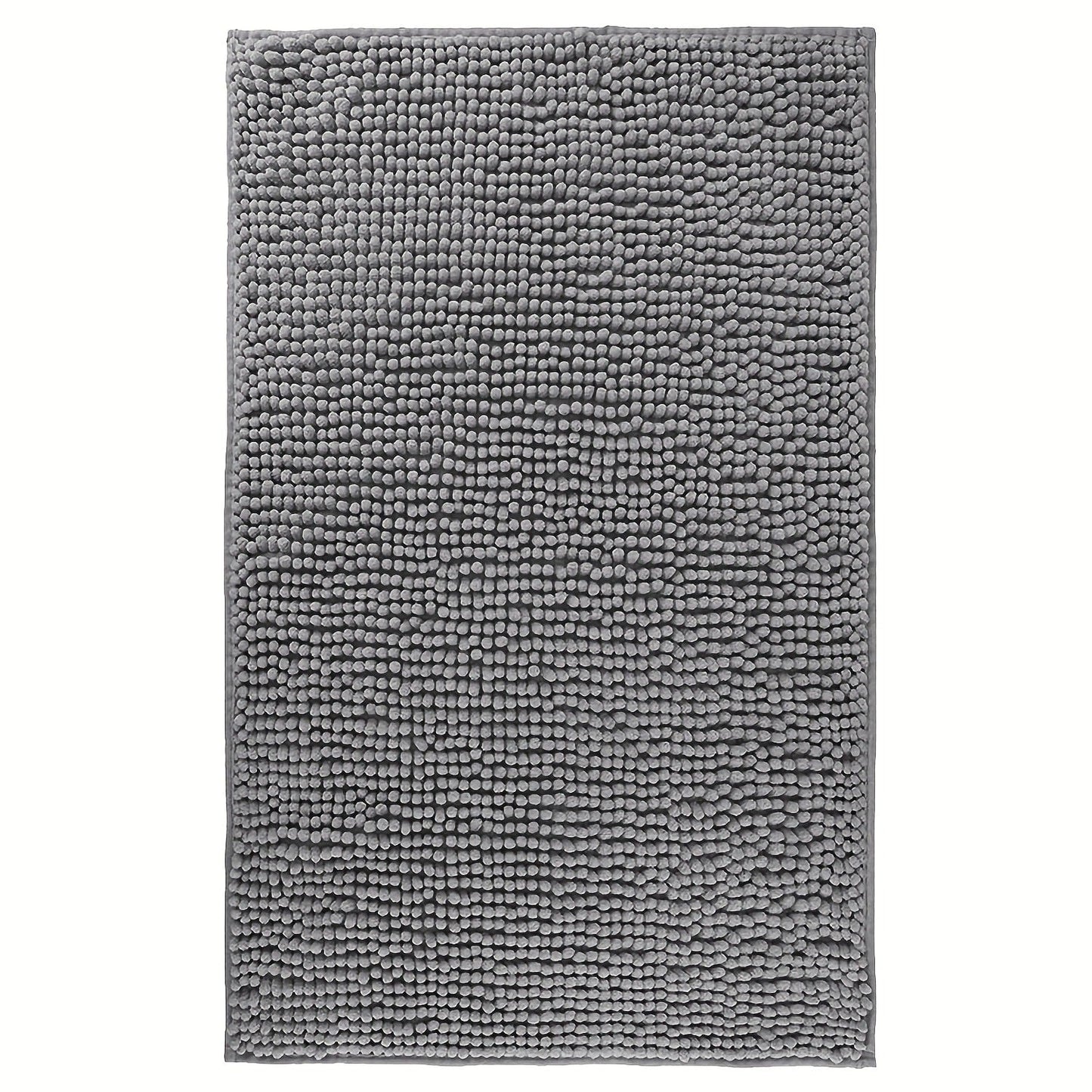 Chenille Bath Rug Extra Thick Soft Absorbent Non-Slip Bathroom Mat Machine Washable, Multiple Sizes & Colors