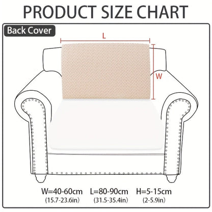 Jacquard Stretch Sofa Cover Non-Slip | Elastic Wear-Resistant Couch Slipcover, Polyester Jacquard Fabric, 1 to 4 Seat Sectional L-Shape, Armrest Backrest, Machine Washable