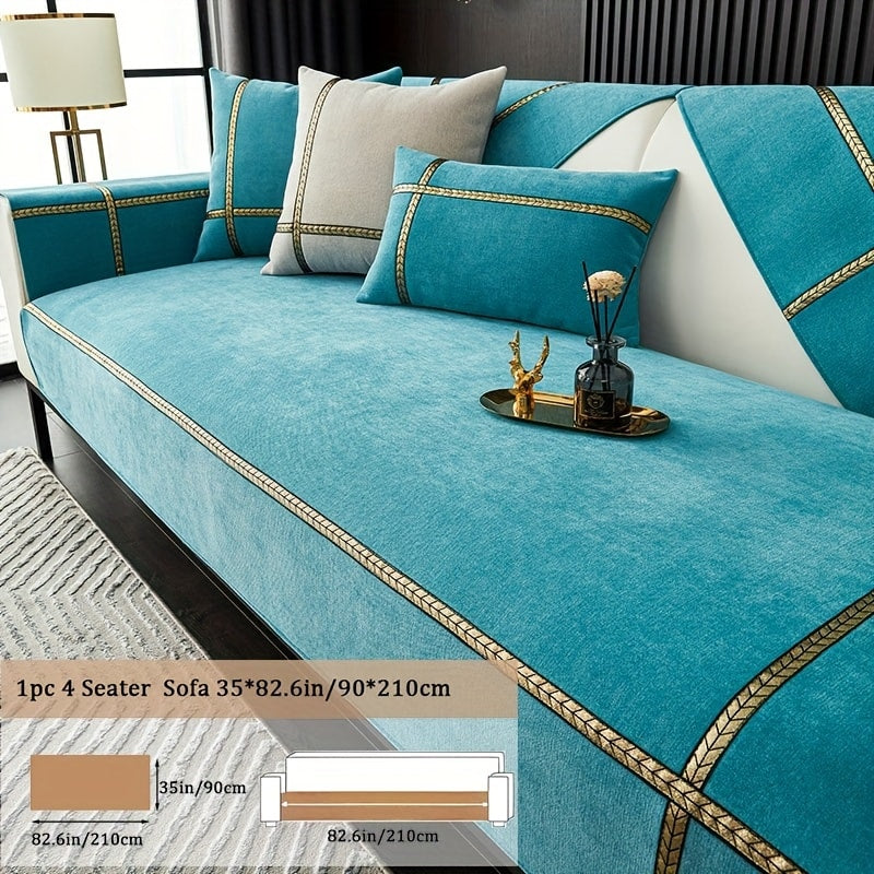 Sofa Cover 350 GSM Chenille Knit Panels for Single Seat, Armrest and 2, 3 or 4-Seater Sofa Sections