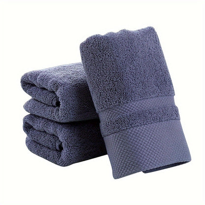 100% Cotton Bath Towel 500GSM Ultra Absorbent Soft Quick Dry Thick Hand Towel for Bathroom Gym Machine Washable Khaki Purple Blue Gray Green White 6-Pack Colorful