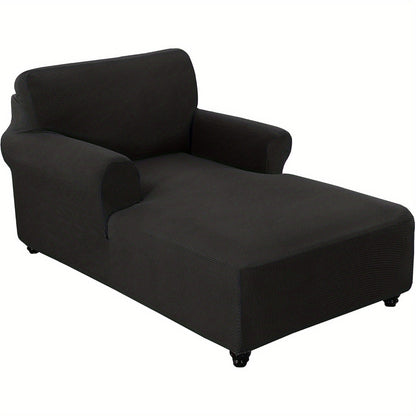 Chaise Lounge Cover Stretch Slipcover Jacquard Fabric Chair Sofa Protector for Living Room Bedroom Multi-Color