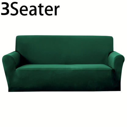Sofa Cover Elastic Anti-Slip Stretch Slipcover for 1, 2, 3 or 4-Seater Sofas in Seven Solid Colors