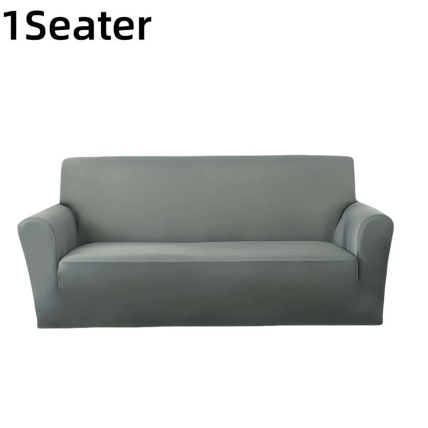 Sofa Cover Elastic Anti-Slip Stretch Slipcover for 1, 2, 3 or 4-Seater Sofas in Seven Solid Colors