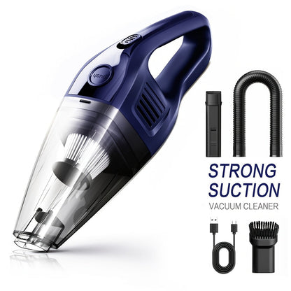 Handheld Vacuum Cleaner with 5KPa Suction, Rechargeable Battery, Crevice Tool and Six Color Bundles