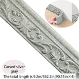 Carved silver gray
