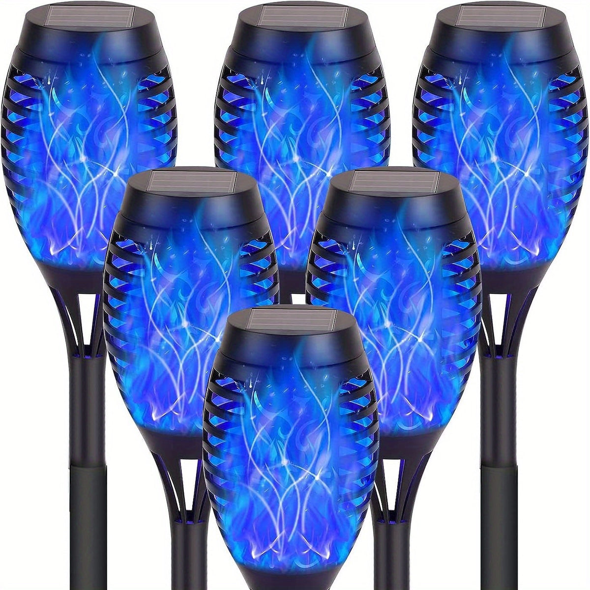 Solar Torch Lights Flickering Flame Outdoor, Dancing Flame Solar Garden Lights, Landscape Pathway Torch for Garden