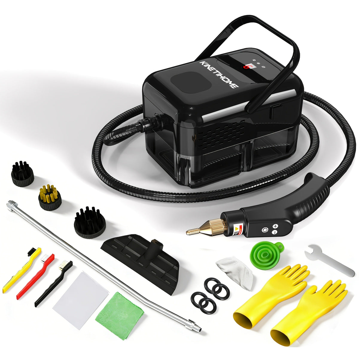 Steam Cleaner Handheld High Pressure Portable, Deep Clean for Kitchen Grease Range Hood Sofa Tile Grout Car AC Washing Machine