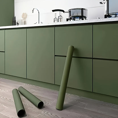 Matte Green Peel-and-Stick Wallpaper Roll, 23.62 x 118.1 Inch Self-Adhesive Removable Contact Paper