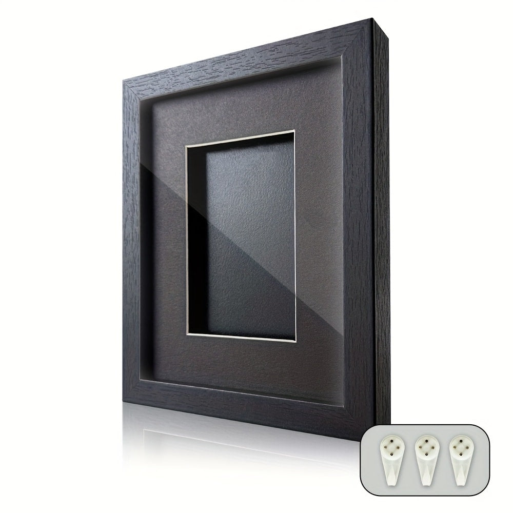 Wall-Mounted Trading Card Display Frame with Wood-Fiber Construction and 1, 2, 4, 6 or 10 Grid Options