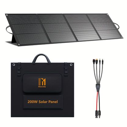 Foldable Solar Charger Panel 30W/60W/100W/200W – 18V MC4, Dual USB-A Quick Charge & USB-C PD 18W, Portable Solar Panel for Camping, RV, Overlanding & Off-Grid