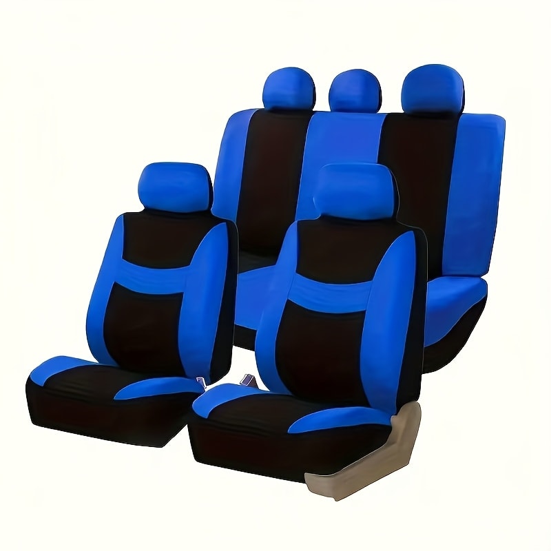 Car Seat Covers 5-Seat Full Set – Thickened Breathable Fabric, Dust-Proof Wear-Resistant, All-Season Universal Fit, 10 Colors for Sedan SUV Truck