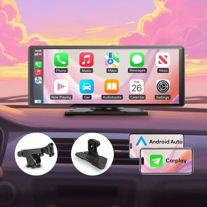 Wireless CarPlay & Android Auto Car Display - 7" & 10.62" HD Touchscreen, GPS Navigation, 1080P Reversing Camera, Dashcam, Mirror Link, FM/AUX/USB, Universal Fit for Cars RV Truck Van