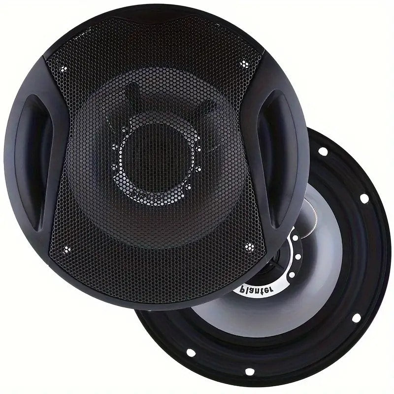 6.5 Inch 400W Car Coaxial Speakers HiFi Full Range – Rubber Edge, Strong Magnet, Universal Fit for Ford Chevy Toyota Honda, 2-Pack or 4-Pack Door Speakers
