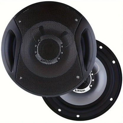 6.5 Inch 400W Car Coaxial Speakers HiFi Full Range – Rubber Edge, Strong Magnet, Universal Fit for Ford Chevy Toyota Honda, 2-Pack or 4-Pack Door Speakers