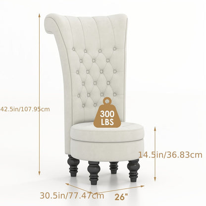 Velvet Accent Chair, Living Room Armchair for Comfortable Everyday Seating detail image