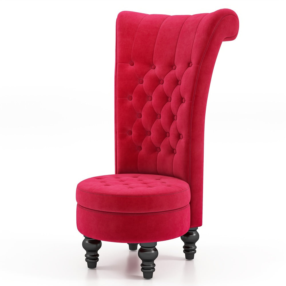 Velvet Accent Chair, Living Room Armchair for Comfortable Everyday Seating detail image - detail view 5