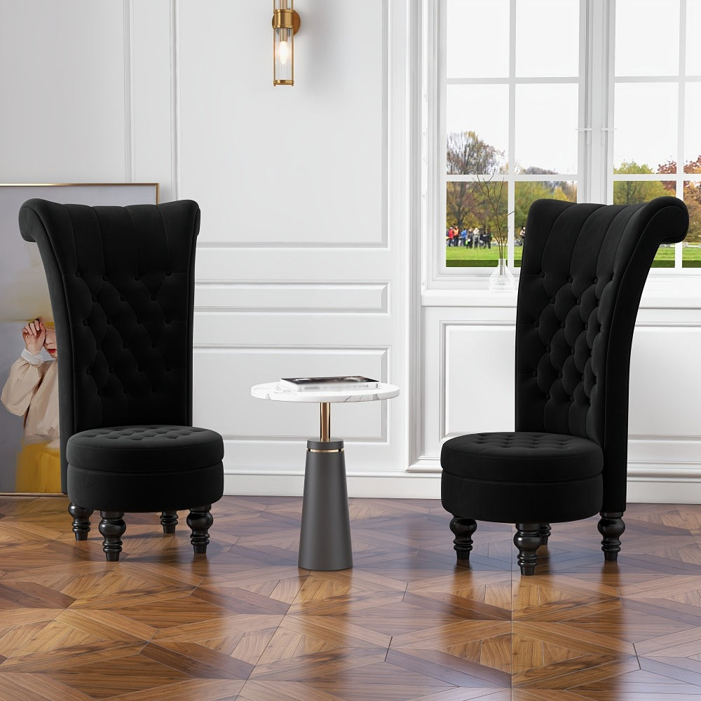 Velvet Accent Chair, Living Room Armchair for Comfortable Everyday Seating detail image - detail view 7