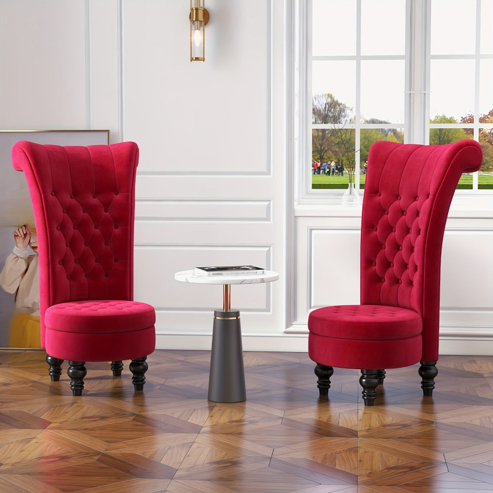 Velvet Accent Chair, Living Room Armchair for Comfortable Everyday Seating detail image - detail view 8