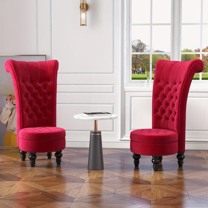 Velvet Accent Chair, Living Room Armchair for Comfortable Everyday Seating detail image - detail view 8