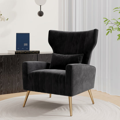 Accent Chair shown in the Black option