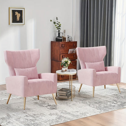 Velvet Accent Chair, Upholstered Lounge Chair for Living Room detail image - detail view 12