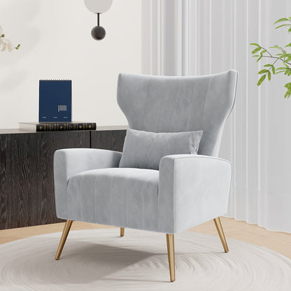 Accent Chair shown in the Light Grey option
