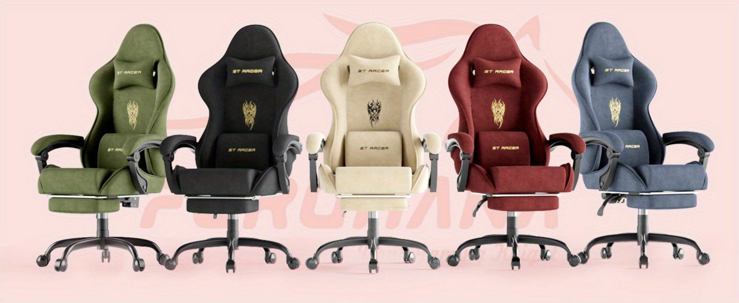Velvet Gaming Chair, High-Back Gaming Seat for Comfortable Everyday Seating detail image - detail view 32