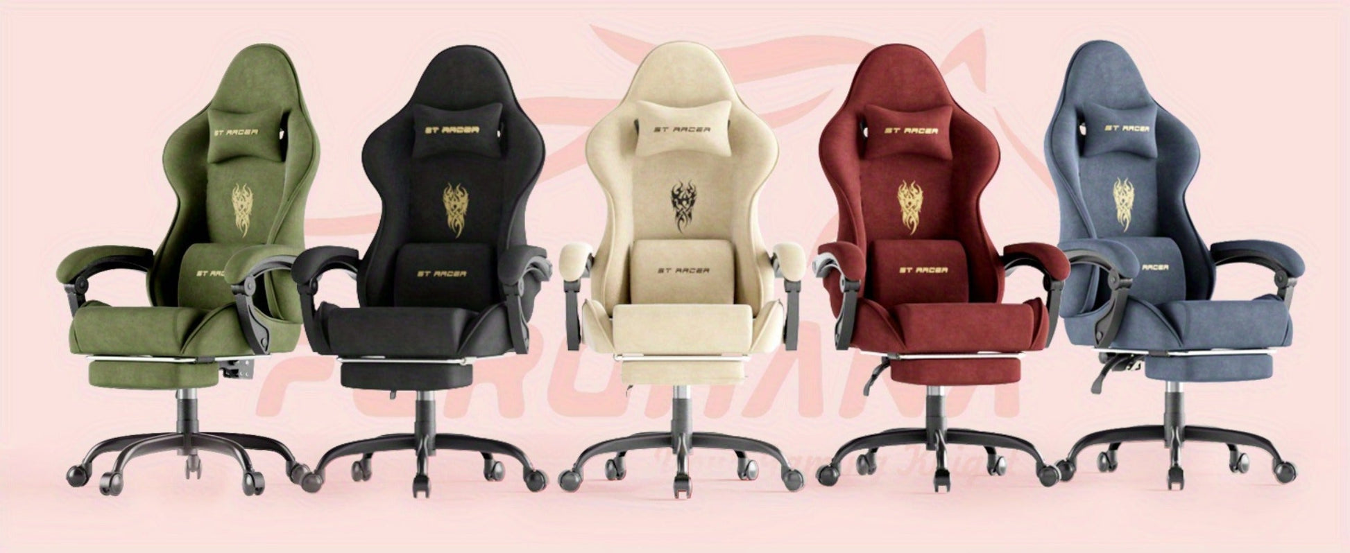 Velvet Gaming Chair, High-Back Gaming Seat for Comfortable Everyday Seating detail image - detail view 32
