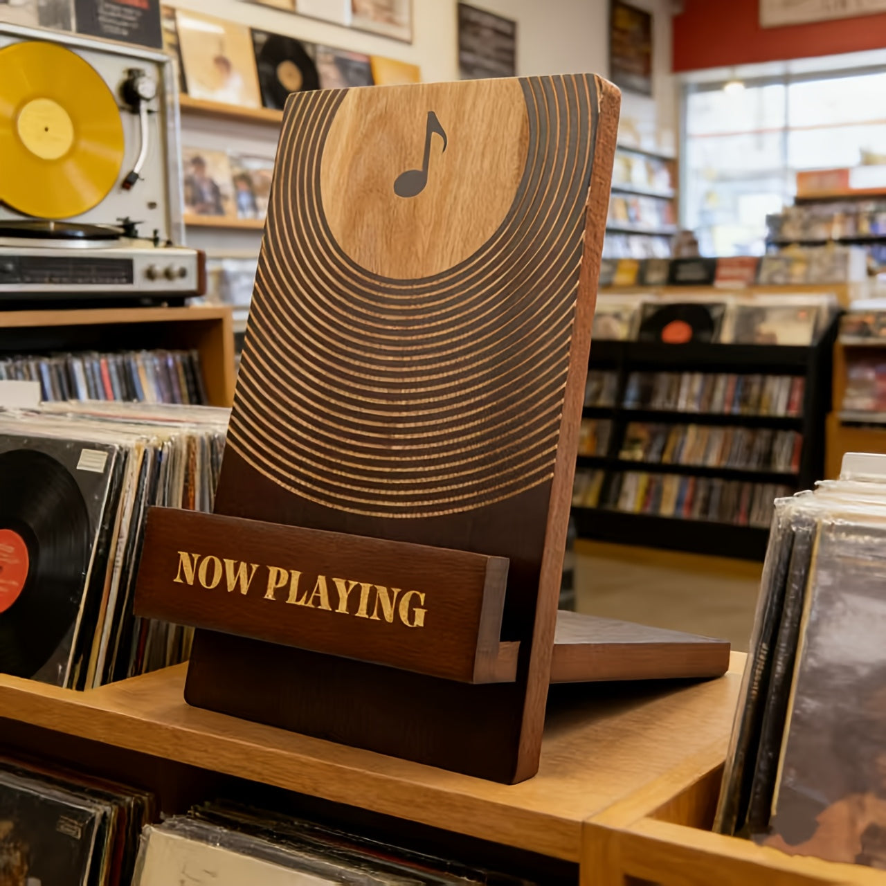 Vinyl Record shown in the Brown option
