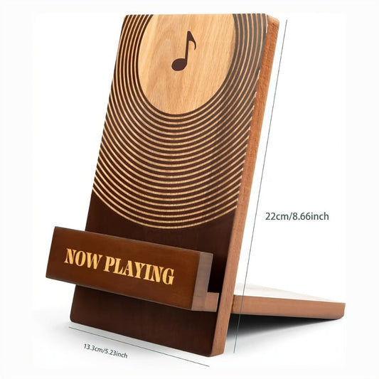 Vinyl Record, Wooden, Stand, Music for Music Listening and Collecting detail image