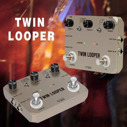 VSN Twin Looper Guitar Pedal shown in the main product view