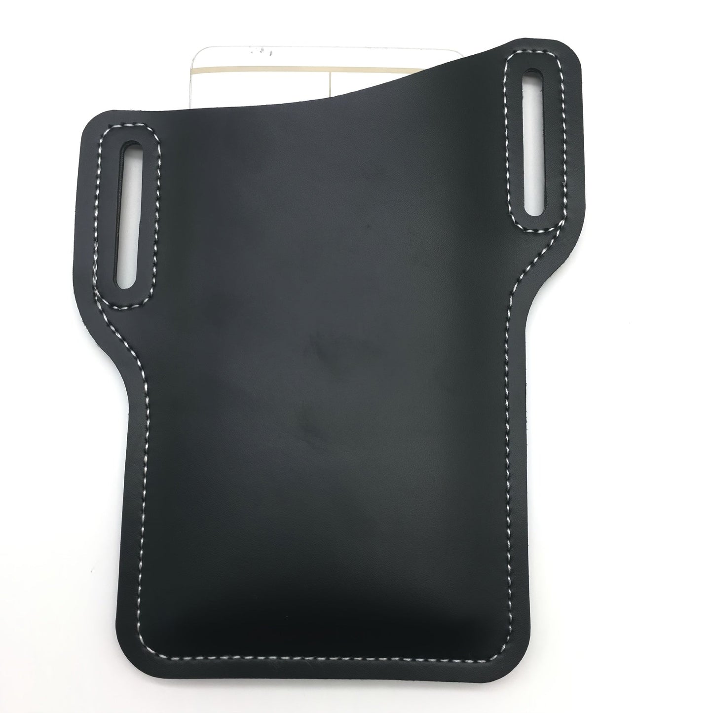 Waist Bag – 7 Inch, Cowhide Leather Phone Waist Belt – alternate view