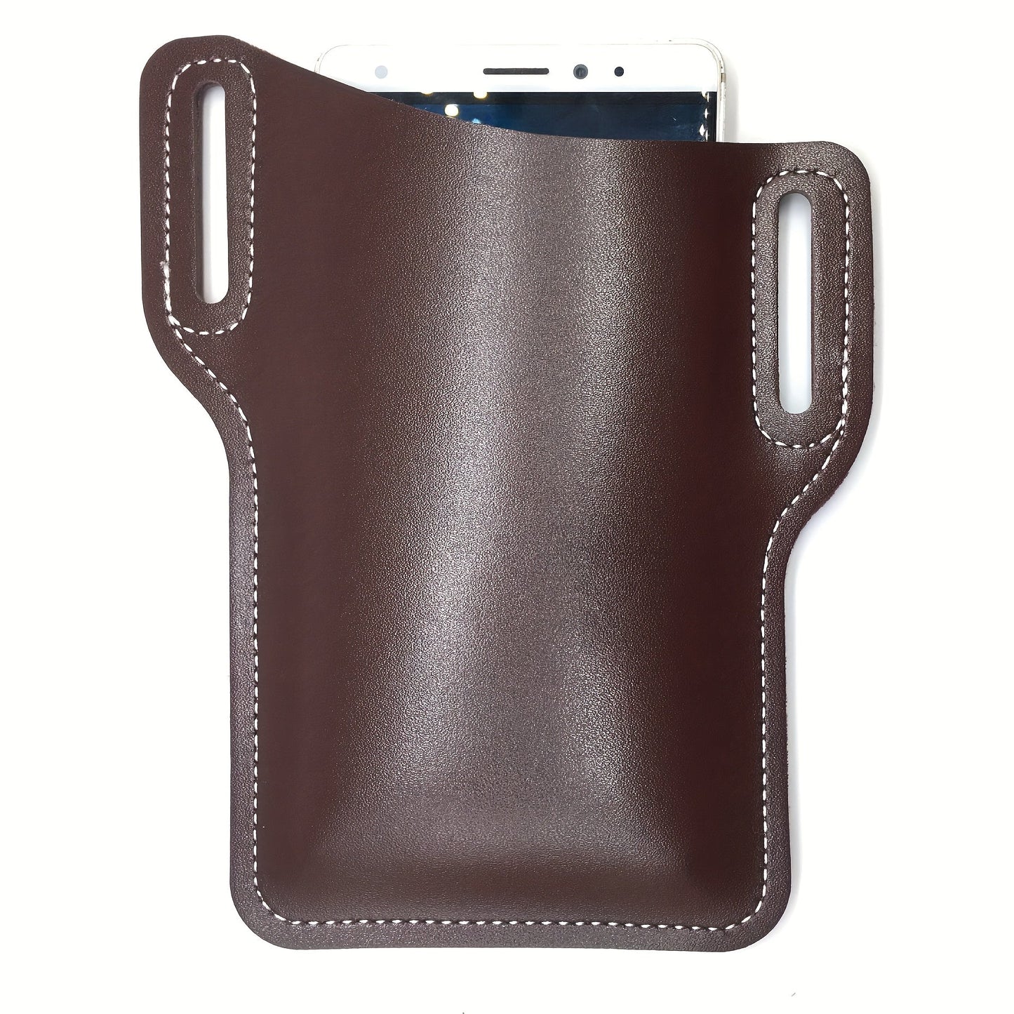 Waist Bag – 7 Inch, Cowhide Leather Phone Waist Belt – front view - product view 14