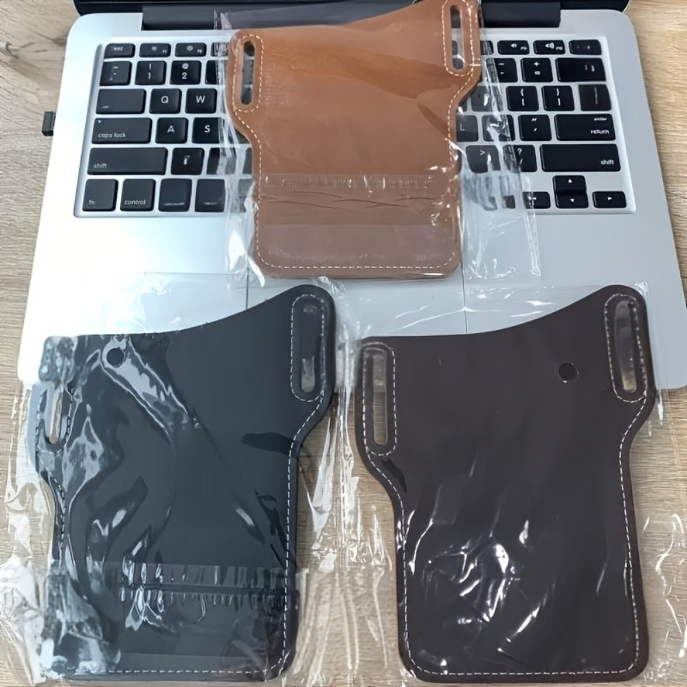 Waist Bag – 7 Inch, Cowhide Leather Phone Waist Belt – detail view 14