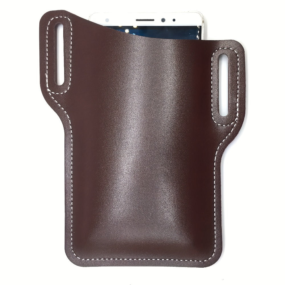 Waist Bag – 7 Inch, Cowhide Leather Phone Waist Belt – detail view 5