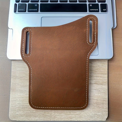 Waist Bag – 7 Inch, Cowhide Leather Phone Waist Belt – detail view 9